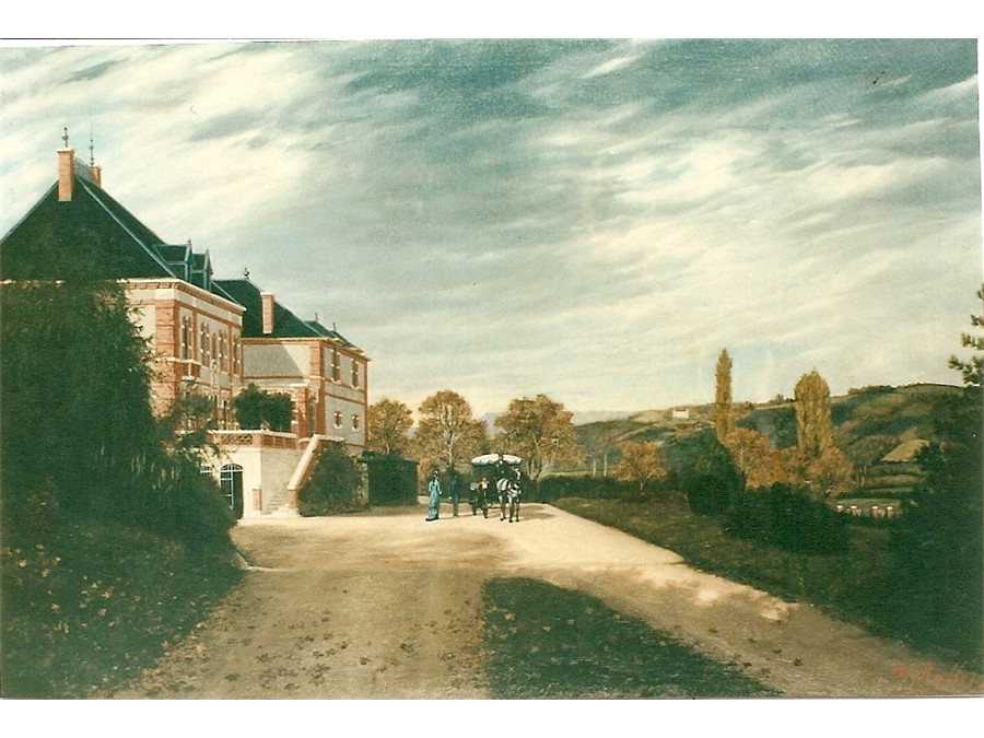 Chateau Blandin 1878 painting